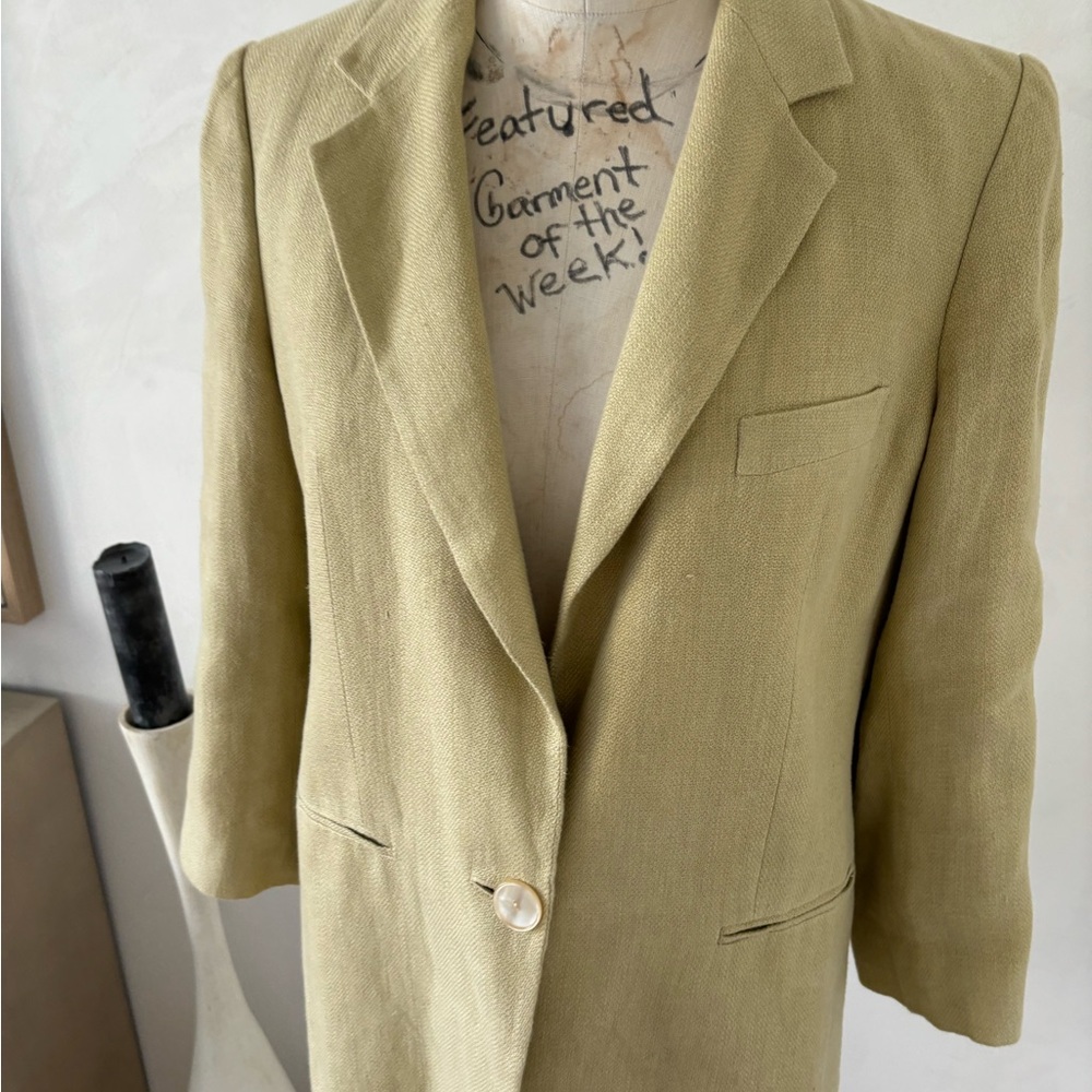 Massimo Dutti Limited Edition Linen Pant Suit size 6 - Picture 3 of 14